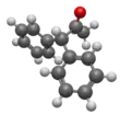 Ball-and-stick model of 1,1-diphenylacetone