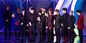 Wanna One after winning Best New Artist in 2017