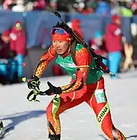 Gou Zhendong at Single Mixed Relay