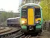 A pair of EMUs in Southern livery operated by Govia Thameslink Railway in 2016