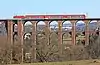A train on the Göltzsch Viaduct in 2014