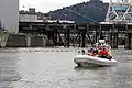 Auxiliarists train on the water