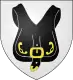 Arms of Keysersberg: On a white field, a black purse with a gold buckle