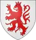 Arms of Sélestat: On a white field, a red crowned lion rampant