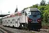 A Caltrain express train