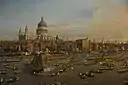 The City of London from the River Thames with St. Paul's Cathedral