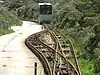 Flying Dutchman Funicular passing track at Cape Point