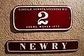 A DNGR nameplate and number plate.
