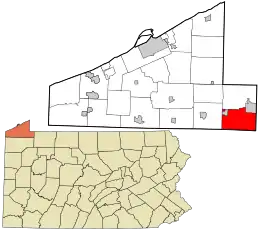 Location in Erie County and the U.S. state of Pennsylvania