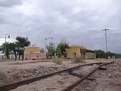 Alpasinche train station of the abandoned A5 branch of the former Belgrano Railway