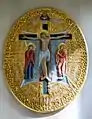 The carved icon by Stephen Foster