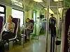 The interior of a KLIA Transit train