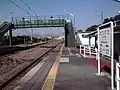 A view from platform 1 in the direction of Takahashi.