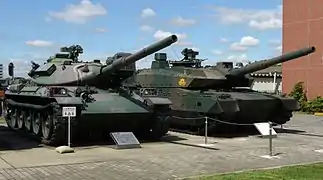 Type 74 (left) and Type 10
