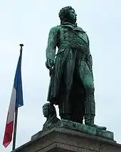 Statue of General Jean Baptiste Kléber (1753–1800) in Place Kléber, Strasbourg, erected in 1838. Kléber, who was born to a builder in Strasbourg, was undoubtedly one of the greatest generals of the French Revolutionary Wars; second in command only to Napoleon before death in Cairo, Egypt.