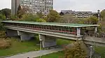 The elevated section of Old Mill station on the Bloor-Danforth line in 2007