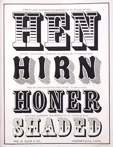 Ornamented types, 1859 specimen, Wm. H. Page and Co.