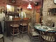 Gambling parlor in the basement of the Bird Cage Theatre