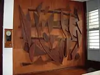 Wooden mural, 1956, Botanical Institute