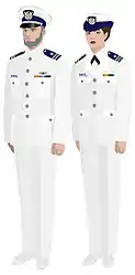 Service Dress White (Authorized for commodores and chaplains only)