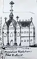 Painting of the church in the 18th century