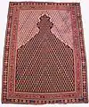 "Senneh" prayer rug. Sanandaj, late 18th–early 19th century. Metropolitan Museum of Art