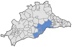 Malaga metropolitan area in Malaga Province