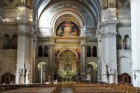 The Choir and altar seen from the nave