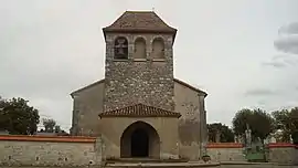 The church in Sainte-Colombe-De-Villeneuve