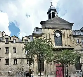 The facade and bell tower