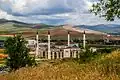 Construction of the new mosque in Özbağ in Kırşehir, Turkey