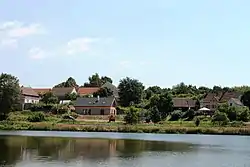 View over the Černíčský Pond