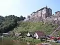 View from the bridge over the Sázava to the castle