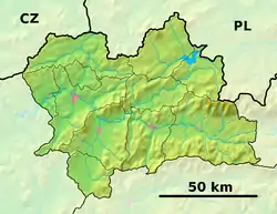 Krásno nad Kysucou is located in Žilina Region