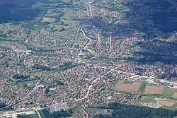 Aerial view of Živinice