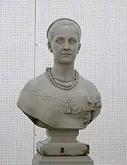 Bust of Queen Olga of Greece.