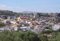 Aerial view of the village