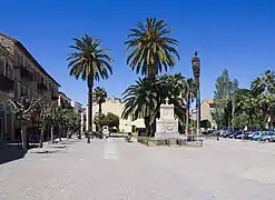 Trion Navarchon (Three admirals) Square with the monument to Demetrius Ypsilantis