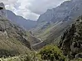 View of Vikos Gorge from Vikos village.