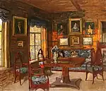 The past. Room in an old house (1912)