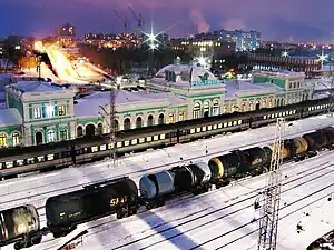 Syzran I railway station (built in 1874)