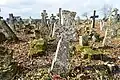 Crosses of the old cemetery in Stina