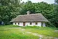 Thatched-roof cottage, Pyrohiv Folkways Museum