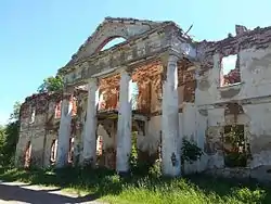 Remains of Hrabnicki Palace, a cultural heritage monument of Belarus