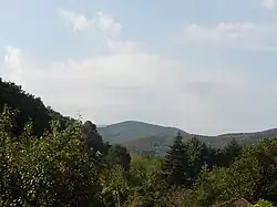 The Balkan Mountains seen from Oshane