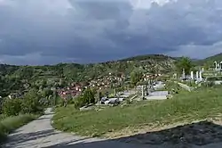 Panoramic view of the village