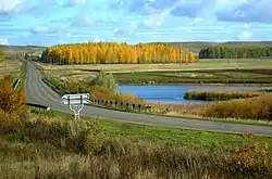 Route near the village Vlasovka, Perevolotsky District