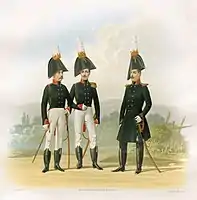 Headquarters and Chief Officer in vice uniforms (1801–1807–1809), Chief Officer in frock coat (1809–1812)