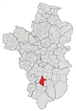 Subdistrict location in Ubon Ratchathani province