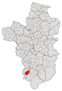 Subdistrict location in Ubon Ratchathani province